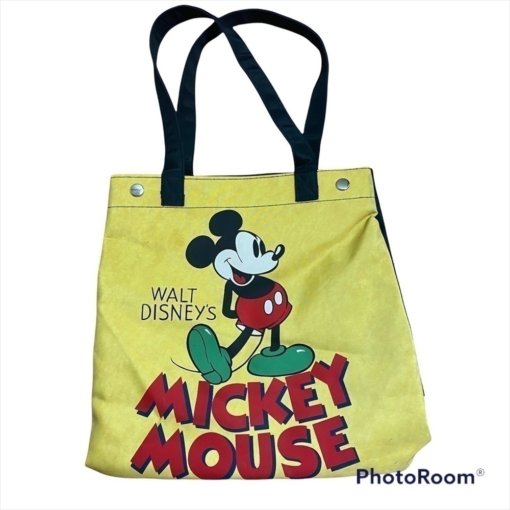 Walt Disney Mickey Mouse Tote Bag Yellow World Vacation Land